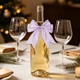thumbnail image 5 of Christmas Satin Ribbon Bow, 4.3x4.7 Inch Large Pre-Tied Dovetail Bow for Xmas Tree Gift Wrapping Champagne Bottle Treat Bag DIY Craft Decor Wedding Bridal Shower Birthday Party 1Pc,Lavender, 5 of 6