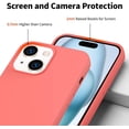 thumbnail image 3 of Designed for iPhone 15 Plus Case, Silicone Ultra Slim Shockproof Phone Case with Soft Anti-Scratch Microfiber Lining, [Enhanced Camera Protection] (Peach), 3 of 12
