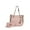 DNL Pink, variant on Lina Tote Bag & Wallet Set, Vegan Leather Denim look Shoulder Bag Handbag Purse by Mia K
