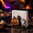 thumbnail image 5 of romoty Halloween Ghost Wooden Napkin Holder, Cute Spooky Phantom Paper Towel Dispenser for Tabletop Dining Kitchen Farmhouse Decor, 5 of 7