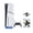 Ghost of Tsushima Director's Cut, variant on PlayStation 5 Slim Disc 2TB SSD Edition Bundle with Uncharted 4 and Mytrix 8K HDMI2.1 Cable - PS5, White