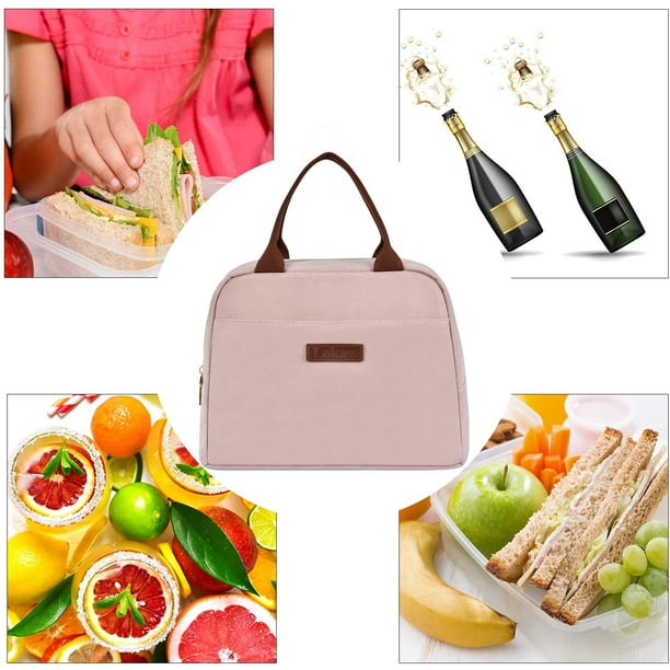 AIMTYD Lunch Bag Cooler Bag Women Tote Bag Insulated Lunch Box  Water-resistant Thermal Lunch Bag Soft Liner Lunch Bags for women  /Picnic/Boating/Beach/Fishing/Work (Peony) 
