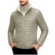 thumbnail image 2 of Ceisia Men's Winter Warm Stand Collar Zipper Cardigan with Pockets Windproof Water Gift Repellent Lightweight Puffer Jacket, 2 of 8