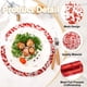 thumbnail image 3 of 16Pcs Manteles Redondos Desechables Rojos, 13" Decoraciones de Mesa de Malla con Brillos Metálicos, 3 of 6