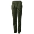 thumbnail image 2 of A2Y Women's Heavyweight Casual Cozy Active Yoga Cotton Sweatpants Joggers Pants Olive S, 2 of 3