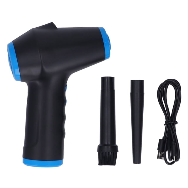 Aspirador de aire eléctrico portátil con luces LED y carga USB, aspirador de aire comprimido para teclados, ventiladores de coche, 5000 mAh