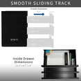 thumbnail image 6 of VIVO Black 3 Level 16" Pull Out Under Desk Storage Drawer Set, 6 of 8