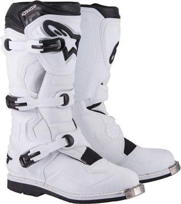 white alpinestar boots