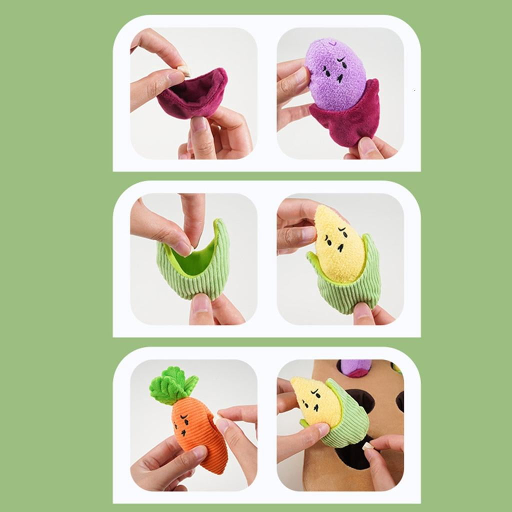 Plush Potatos Dog Toy Pet Stress Reliefs Toy Puzzle Feeding Interesting Game Toy for Pet Enrichment