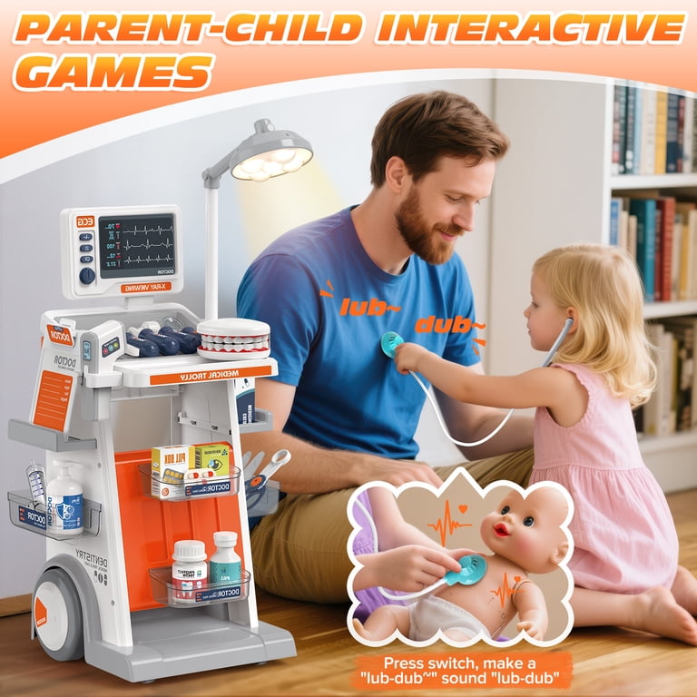 Huge Wave Doctor Kit for Kid, 30PCS Doctors Role Play Set Toy