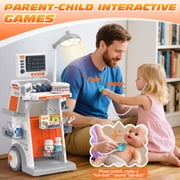 Huge Wave Doctor Kit for Kid, 30PCS Doctors Role Play Set Toy, Pretend Medical Station with Realistic LED Lights & Sounds, Christmas Boys & Girls Gift for Ages 3-6