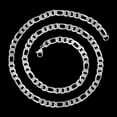 thumbnail image 5 of West Coast Jewelry Men's Stainless Steel Polished Figaro Chain Necklace (7mm) - 24", 5 of 5