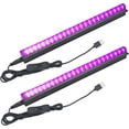 thumbnail image 1 of 2pcs Light Emitting Diode 5W UV LED Tube Black Light, 24 LEDs UV Light Bar 5V USB Port 395nm for Halloween Christmas Party Body Painting Makeup Neon D, 1 of 5