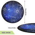 thumbnail image 3 of GZHJMY Christmas Snowflake Christmas Tree Mat, Round Christmas Tree Stand Mat Decoration for Holiday Party Home Christmas Day Ornaments Floor Door, 28.3", 3 of 6