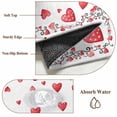 thumbnail image 6 of 5'x7' Area Rugs for Living Room Bedroom, Red Valentines Washable Rug Carpet Runner Indoor Outdoor, Watercolor Love Heart Non Slip Floor Mats Area Rug for Kitchen, Nursery, 6 of 8