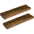 thumbnail image 2 of HOOBRO Set of 2 Wall Shelf 31.5" Hanging Shelf with Invisible Brackets Bathroom Bedroom Rustic Brown BF80BJP201, 2 of 8