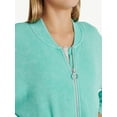 thumbnail image 3 of Justice Girls Washed Fleece Bomber, Sizes XS - XLP, 3 of 7