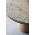 thumbnail image 4 of 36"W Cement Dining Table with Pedestal Base,Modern Kitchen Table with Round Top,Leisure Party Table with Tulip Design for,Living Room,Office,Cream, 4 of 9