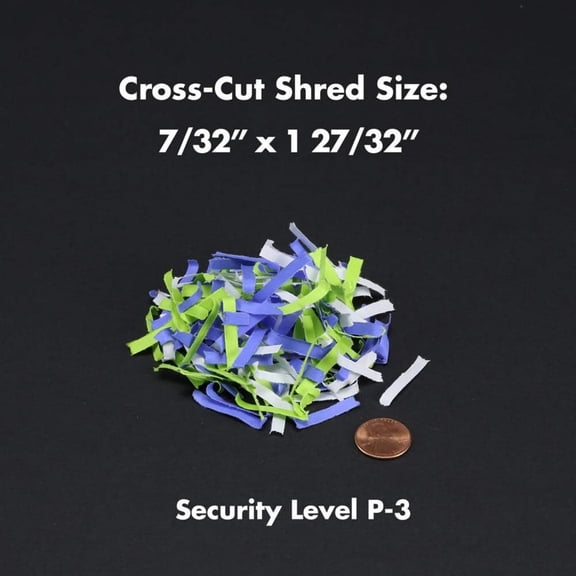 8-Sheet Cross-Cut Paper/Credit Card Shredder with Basket