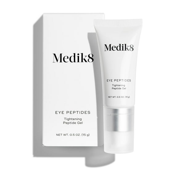 Medik8 Peptides pour les Yeux - Gel Quotidien Raffermissant et Hydratant pour Dessous des Yeux - Lissant, Raffermissant, Anti-âge - Lisse en Douceur et Repulpe les Rides - 0,5 oz