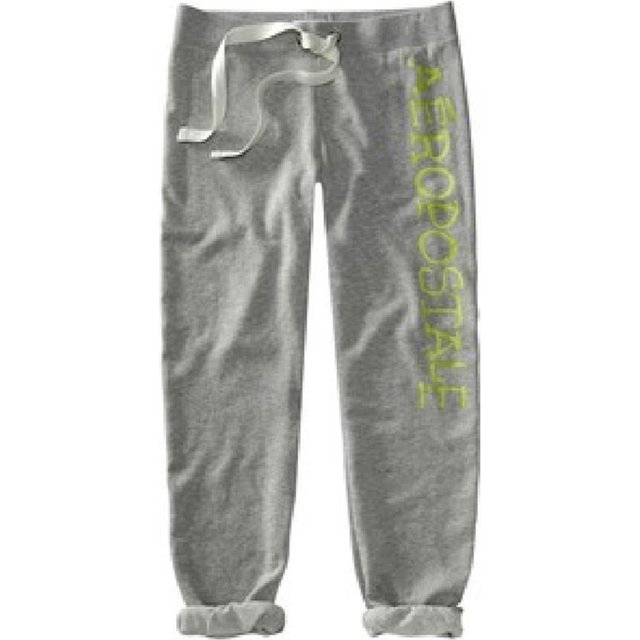 Aeropostale - Pantalones de chándal informales y cómodos para mujer, gris, grande
