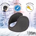 thumbnail image 4 of Motique Accessories Ear Warmers Men Women Solid Polar Fleece Winter Earmuff, 4 of 5