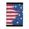 thumbnail image 3 of Psesaysky Kids Trifold Wallet American Flag Paw Print Decoration Portable Kids Trifold Purse for Sports, Polyester Foldable Trifold Card Wallet, 3 of 6