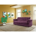 thumbnail image 1 of Sofá Cama de velvet Morado Makora Modelo Mercury Varias Posiciones, 1 of 6
