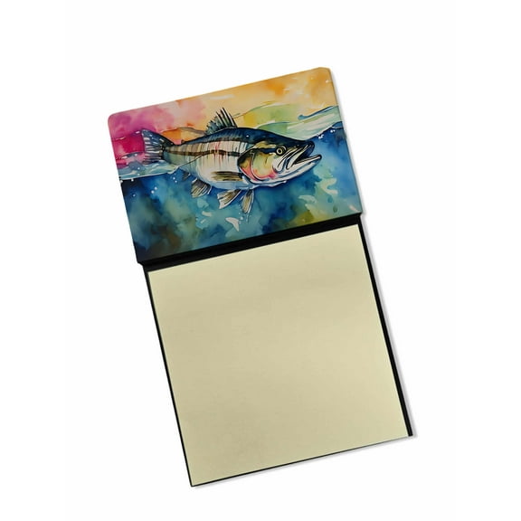 Striped Bass Sticky Note Holder 3.25 in x 5.25 in