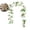White, variant on 68.9 Inch Artificial Rose Garland – Fake Flower Vine for Spring Decor – UV Resistant Plastic Faux Floral String for Indoor/Outdoor Use, Weddings, Patios, Porches & Wall Wrapping