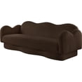 thumbnail image 6 of Bowery Hill Contemporary Soft Brown Teddy Durable Fabric Sofa, 6 of 17