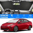 thumbnail image 3 of GHSDFBB Car Windshield Sun Shade Foldable,Sun Protection for Car Front Windshield,Sun Protector for UV Ray,Car Interior Accessories for Sun Heat,Fit for 2016-2024 Toyota Prius, 3 of 7