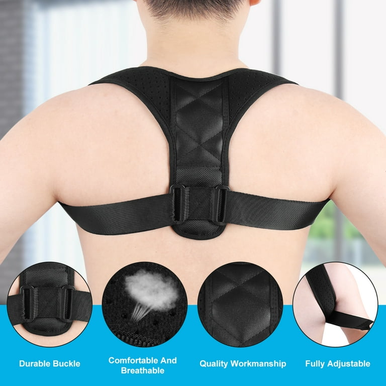 Unisex Adjustable Back Posture Corrector Clavicle Belt Support Strap 