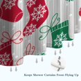 thumbnail image 6 of Christmas Stocking Pattern Shower Curtain 72"x72" ,Bathroom Decorative Shower Curtains Set with 12 Hooks,Modern Waterproof Washable Shower Curtain, 6 of 6