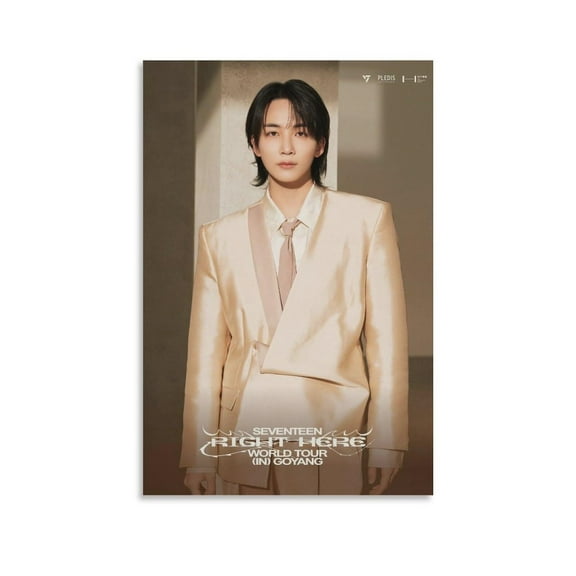 STAR JEONGHAN SEVENTEEN RIGHT HERE WORLD TOUR ALBUM COVER Poster Decorative Painting Canvas Wall Art Living Room Posters Bedroom Painting