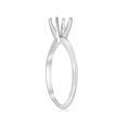 thumbnail image 3 of Four Prong Solitaire Engagement Ring Setting 14K White Gold, 3 of 4