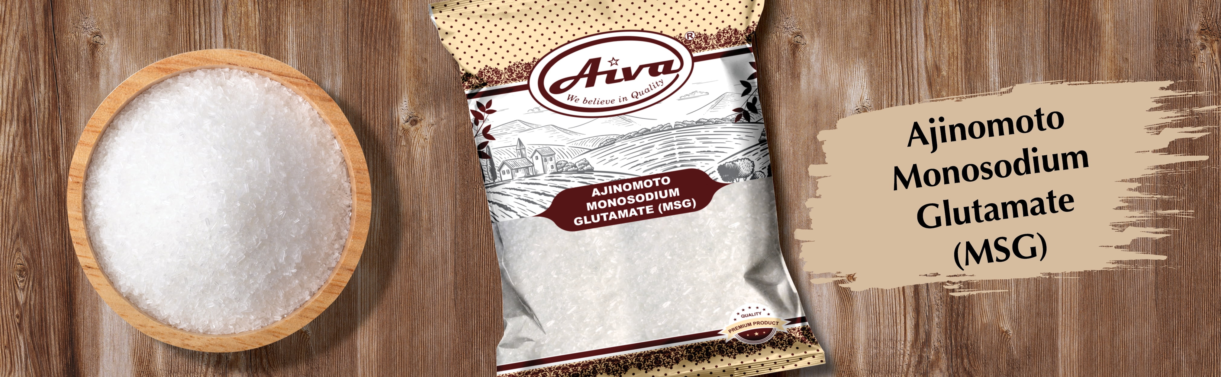 AIVA Monosodium Glutamate (MSG) Fine Powder 1 KG (Pack of 10) | Fine Powder, Food Grade Flavor Enhancer Umami Seasoning, Ideal For for Cooking, Soups, Chinese Dishes & Flavor Boosting