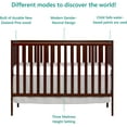 Dream On Me Synergy 5In1 Convertible Crib In Espresso, Greenguard