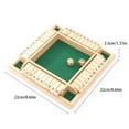 thumbnail image 3 of Shut The Box Dice Game,2-4 Player Family Wooden Board Table Math Games for Adults and Kids, Dices Classics Tabletop Version Games for Classroom,Home,Party or Pub, 3 of 7