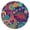 Pattern, variant on Tablecloth Abstract Ornamental Mandala Waterproof Elastic Round Cover with Back for Meditation and Energy Healing