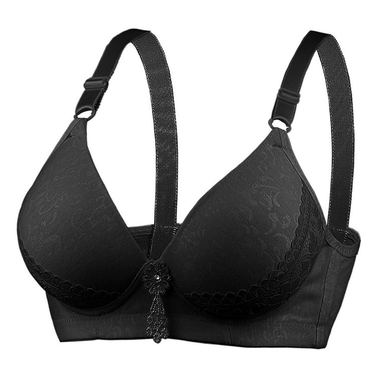 Bigersell Wirefree Bra with Support Women Comfortable Lace
