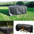 thumbnail image 2 of Waterproof Dustproof Furniture Cover Patio Outdoor Table and Chair Cover (Black), 2 of 6