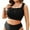 Black, variant on Amzcrzy Tankini Tops for Women Solid Color Chest Drawstring Bandeau Tummy Control Bathing Suit Top Only for Beach Vacation L-8XL