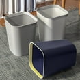 thumbnail image 3 of Papelera de basura para el hogar, de lujo, para sala de estar, de gran capacidad, para baño, de gran valor estético, con estilo, 3 of 4