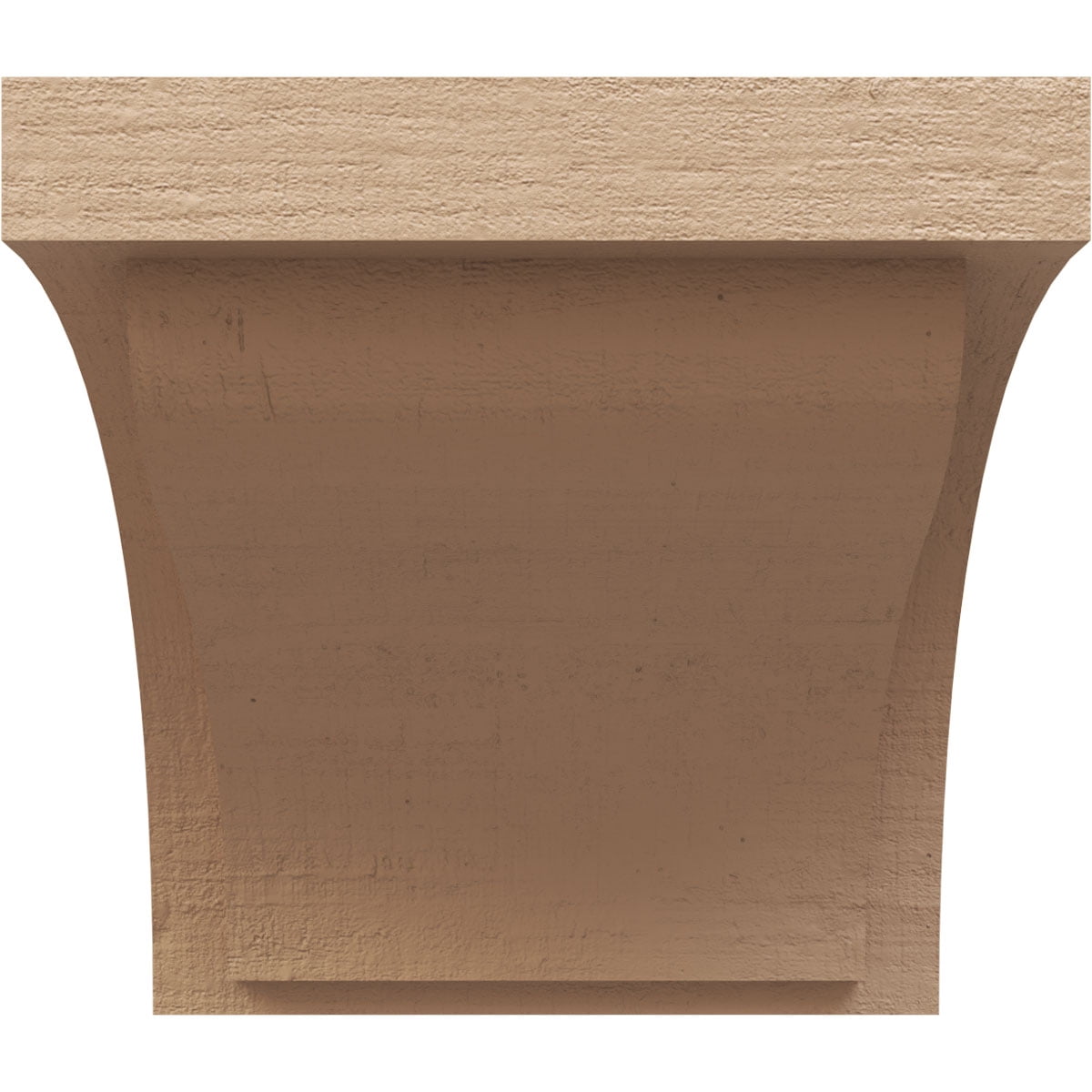 10"W x 10"D x 10"H Wide Helena Rough Cedar Woodgrain TimberThane Corbel, Primed Tan
