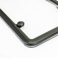 Auto Drive Black Antitheft License Plate Cover and Frame