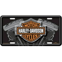 Harley-Davidson Logo with V-Twin License Plate