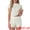 Beige Heart, variant on DARING DIVA Women's Ribbed Knit Pajamas Soft Stretchy O-Neck Short Sleeve Tops M Leopard