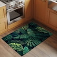 thumbnail image 2 of Tropical Plants Entryway Rug 2'x3'&nbsp; Non Slip Front Door Mats, Summer Watercolor Green Palm Leaves Entrance Rugs Indoor Outdoor Carpet, Washable Floor Mats Small Area Rug for Bedroom Kitchen, 2 of 8