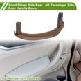 thumbnail image 2 of Cubierta de tirador de manija de puerta del lado del conductor delantero y del lado del pasajero trasero para BMW X5 2014-2018 No.51417368959 Naranja ABS 1 Pc, 2 of 6